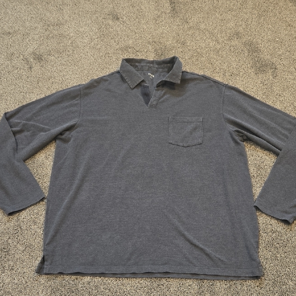 Rowm Men's Gray Long Sleeve Shirt Sz XL